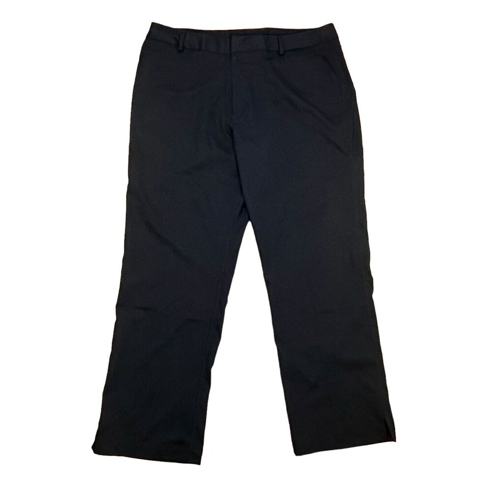 Under Armour Golf Work Pants Mens 38X30 Actual 40”Black Straight Leg Activewear